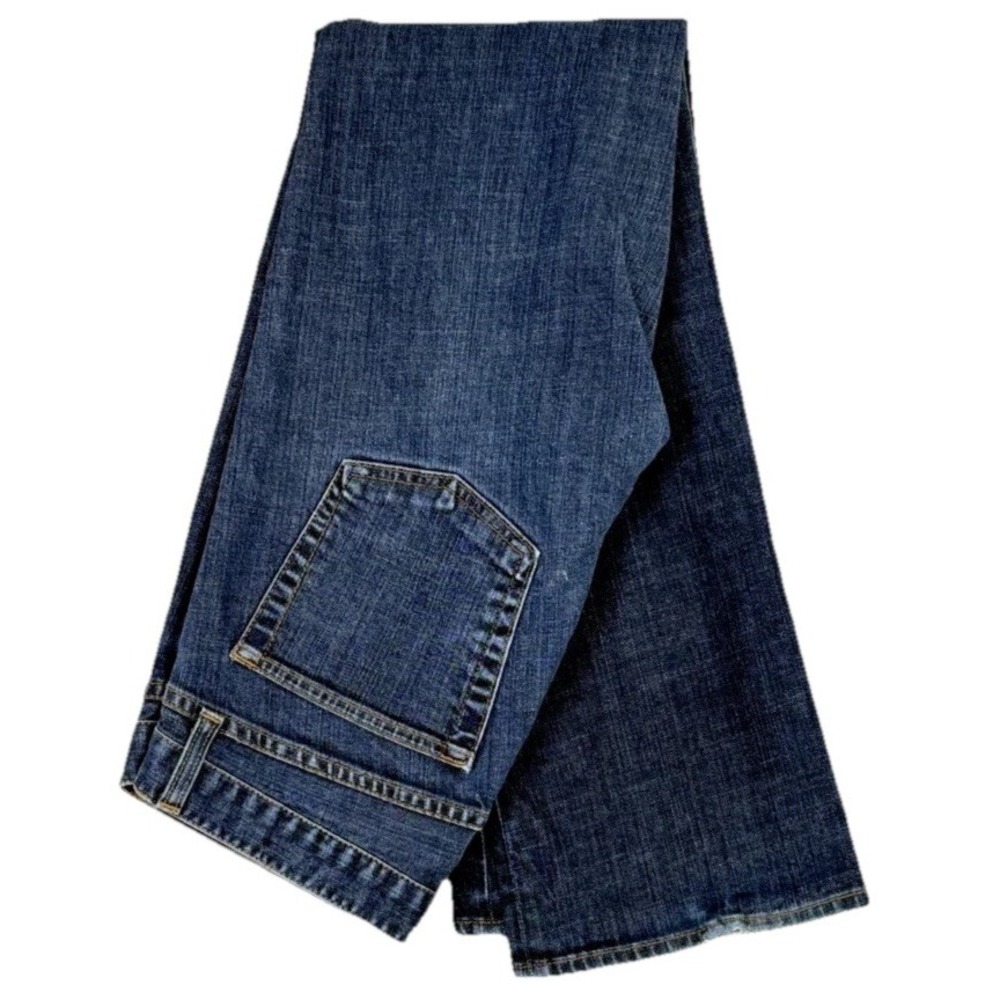 J Crew Womens 29R Slim Bootcut Jeans Blue Mid Rise USA Made Y2K Classic Denim